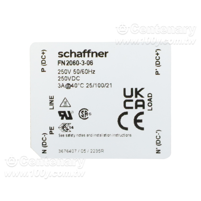 Schaffner_單相RFI濾波器 250V - 152968 產品圖片