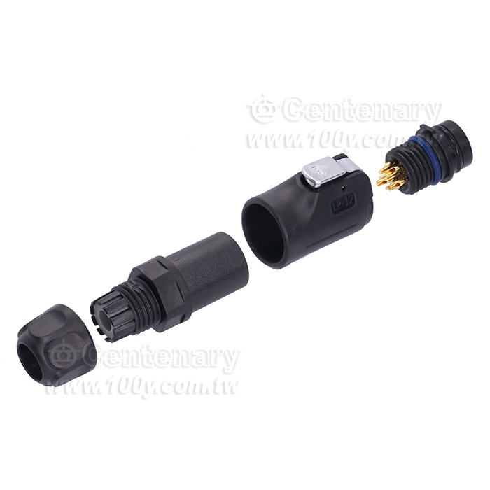 Cnlinko  LP12 Type 6 core Male Plug/Multi core power supply Industrial waterproof connectors - 119825 Product Image