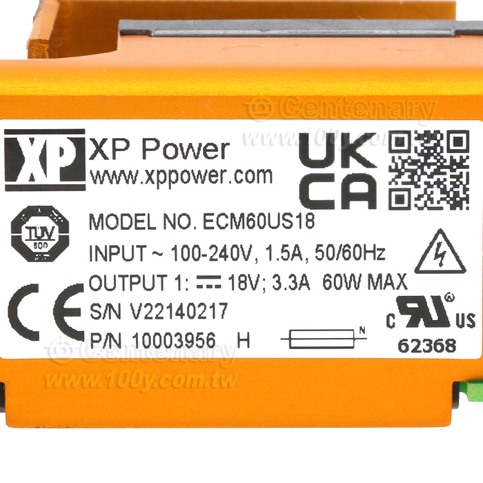 60W/18V/3.3A 交換式電源供應器 - 93633 產品圖片