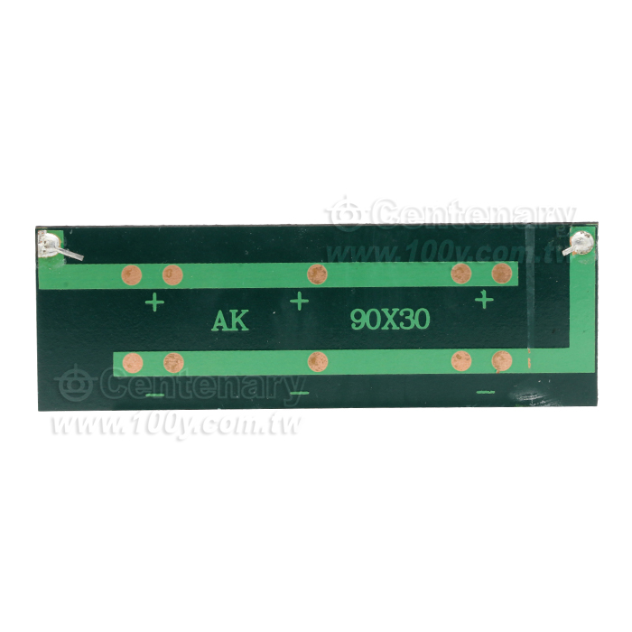 5.5V 多晶太陽能板  70mA/0.8W  尺寸90*30mm - 154546 產品圖片