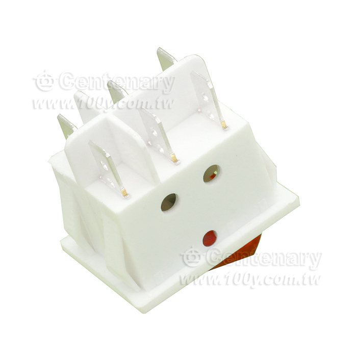 附燈-紅按鈕/白底 - 93778 產品圖片