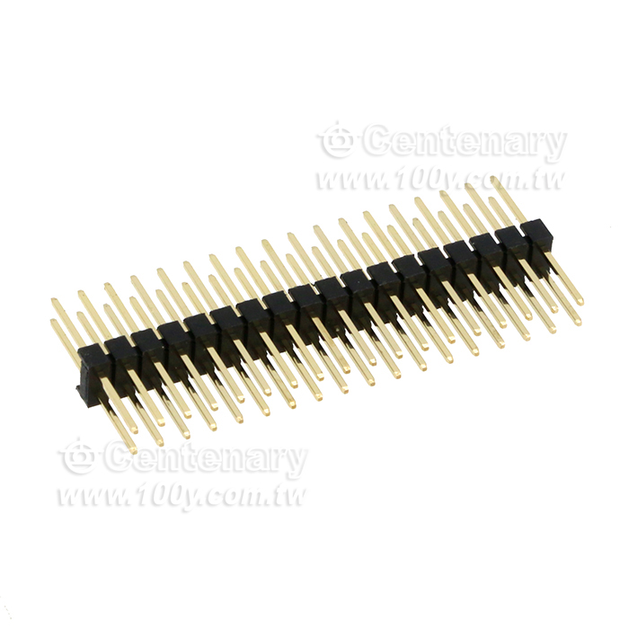 2*18P 排針 2.54mm 全長:18mm - 94154 產品圖片