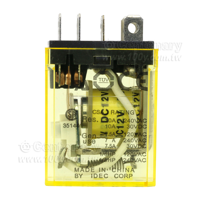 DC12V DPDT 繼電器（不帶燈） - 154599 產品圖片