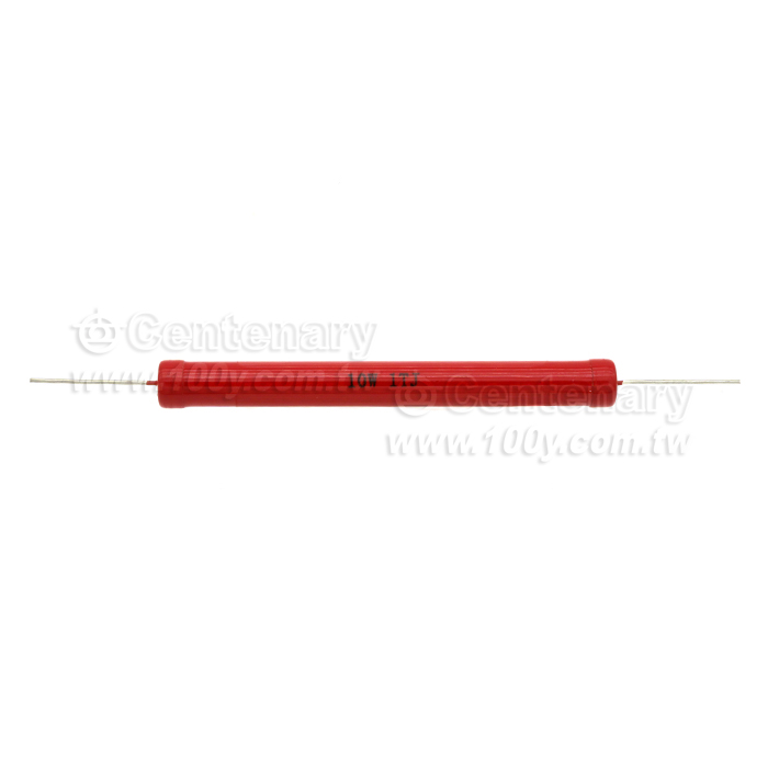 RI80 大紅袍高壓玻璃釉無感電阻 10W 10TΩ ±5% 10*100mm - 155641 產品圖片
