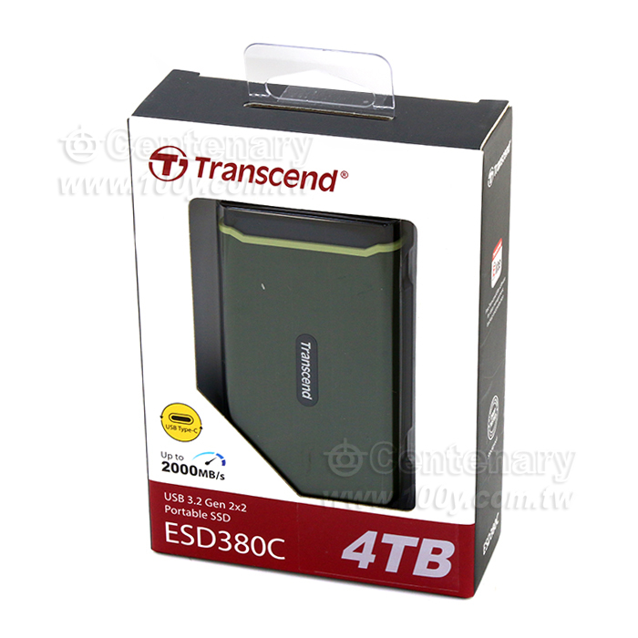 Transcend_4TB ESD380C Series Type-C External SSD Solid State Drive - 94236 Product Image