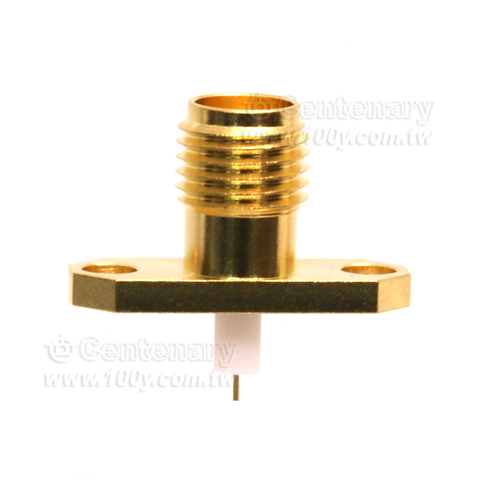SMA Jack 2 Hole Flange With Round Contact  - 94321 Product Image