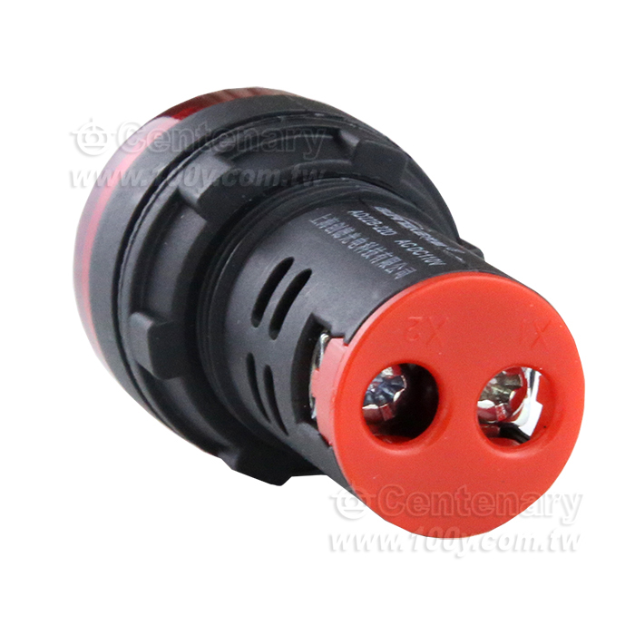 LED電源指示燈 22mm AC/DC110V 紅色 - 131214 產品圖片