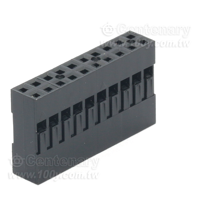 C8 Series Non-Polarized Double  Row Connector Housing - 92216 Product Image