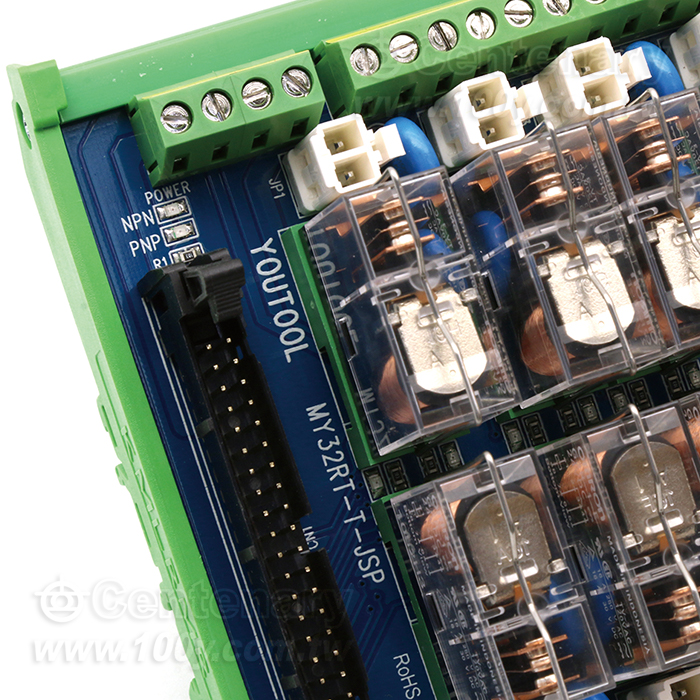 32P European Terminal 16A Relay Output Board - 94660 Product Image