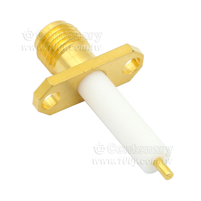 SMA Jack 2 Hole Flange With Round Contact - 94778 產品圖片