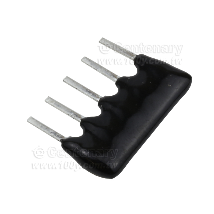 A-Type 5Pins 1/8W SIP Resistor Networks - 5489 Product Image