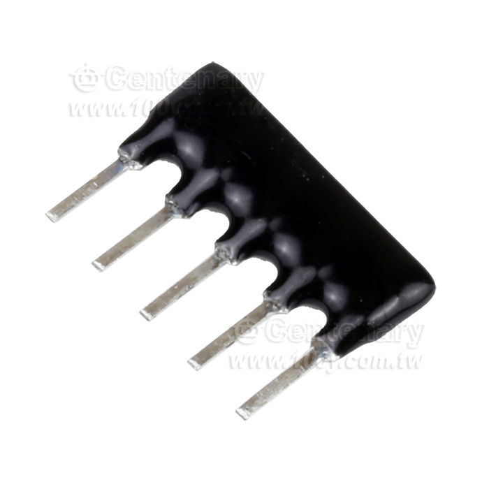 A-Type 5Pins 1/8W SIP Resistor Networks - 159865 Product Image