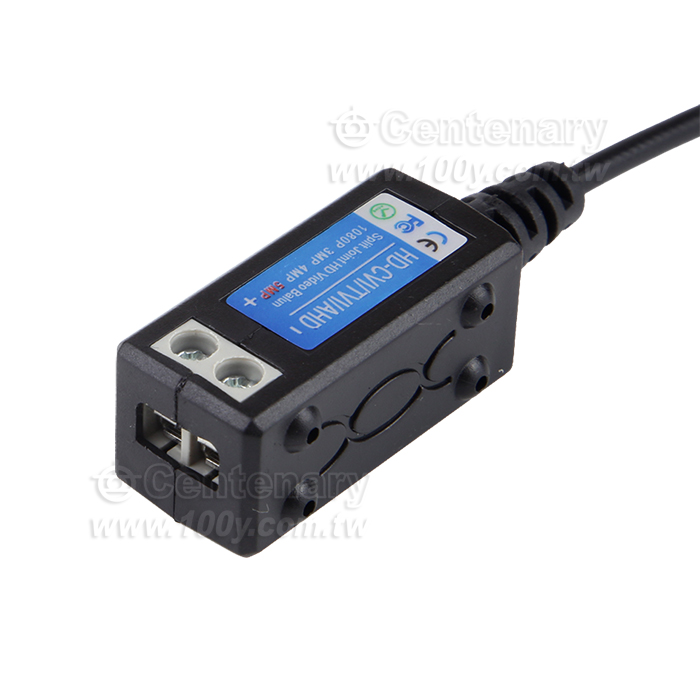 BNC head/twisted pair transmitter (2-way) for surveillance dedicated, pure copper gold-plated BNC connector for 5MP HD - 160268 Product Image