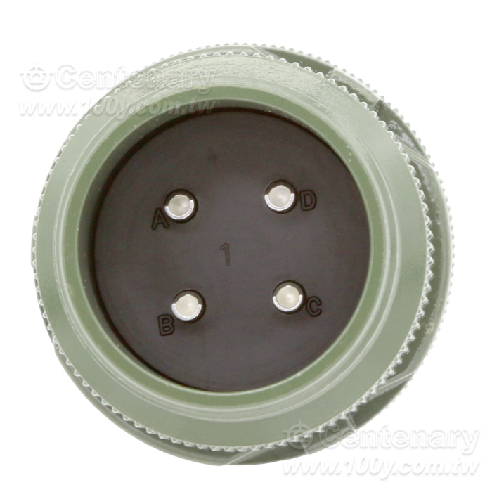 4P公端直管接頭20A/1250Vac - 53613 產品圖片