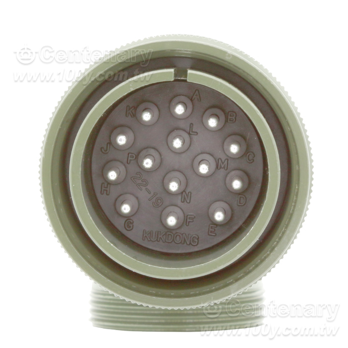 14P公端90度彎管接頭13A 500Vac/750Vdc - 157616 產品圖片