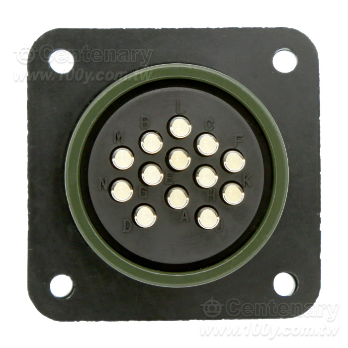 13P母端械外插座13A~20A/200Vac/250Vdc - 64502 產品圖片