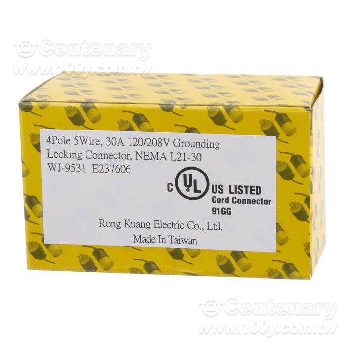 NEMA L21-30 Locking Connector - 95372 Product Image