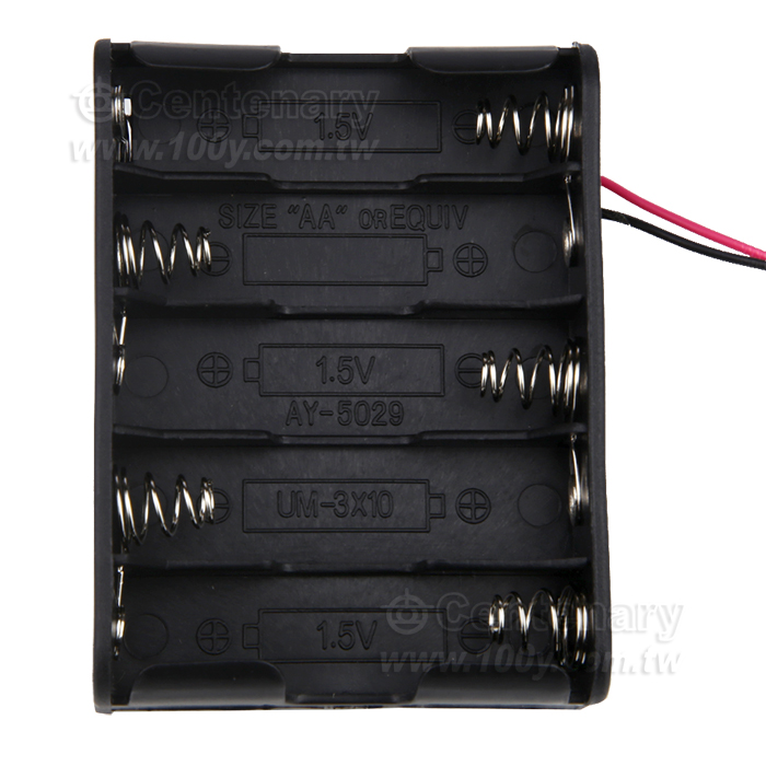 3號10只 背靠背電池盒方型 (串聯) - 161229 產品圖片