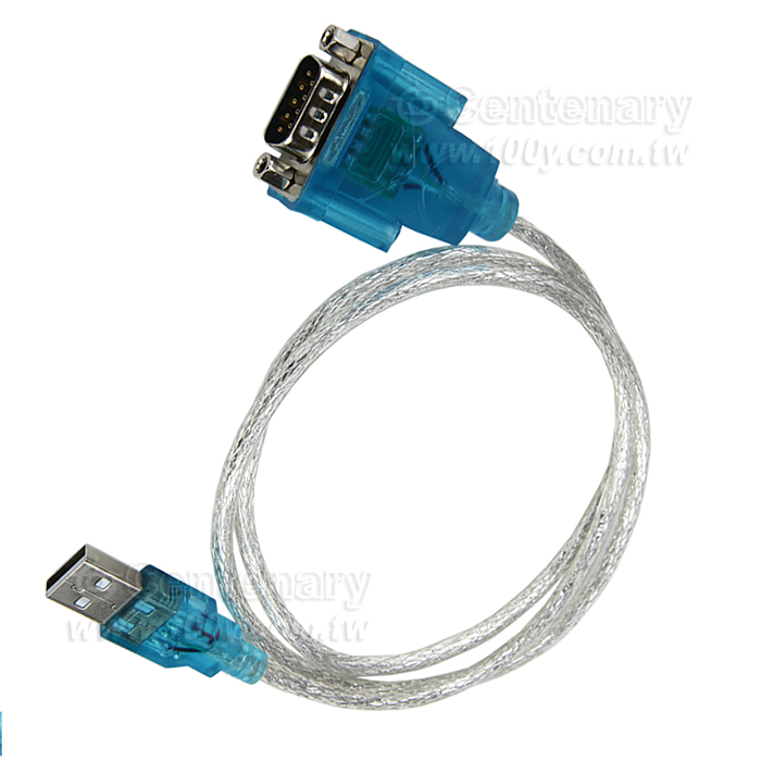 USB轉RS232數據線 約0.8M 公頭螺母款 - 161216 產品圖片