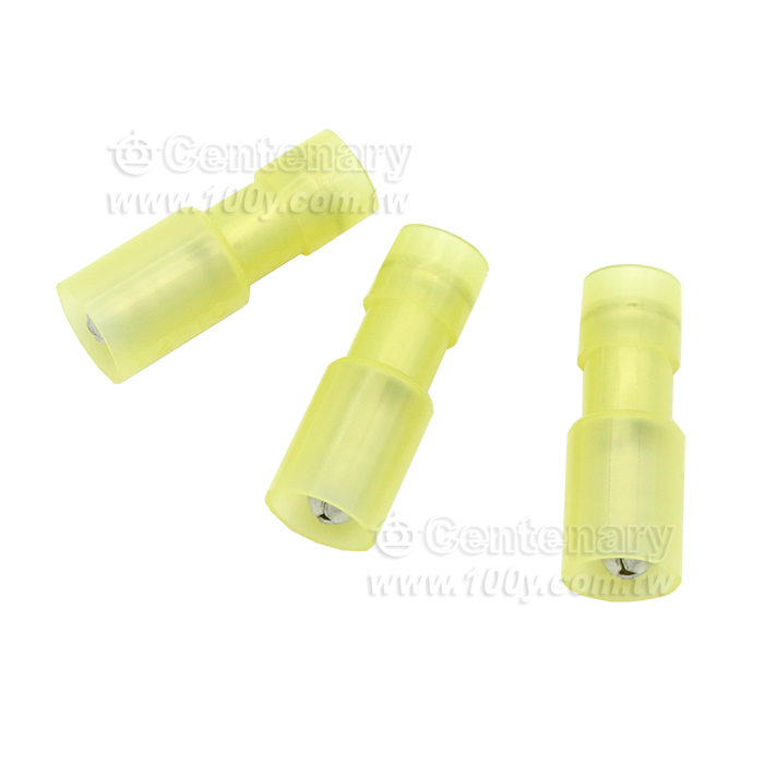 子彈型公端子 12~10AWG 黃色 (100個/包) - 94993 產品圖片