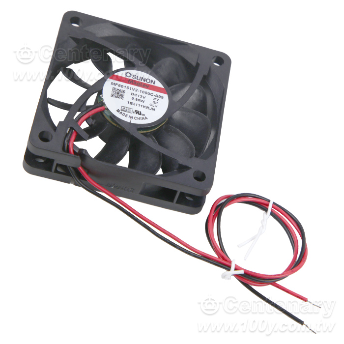 DC12V 0.06A/0.88W帶線式風扇 2線 - 162284 產品圖片
