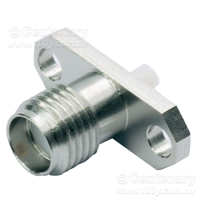SMA Jack ?16mm 2 Hole Flange With Round Contact; - 95409 Product Image