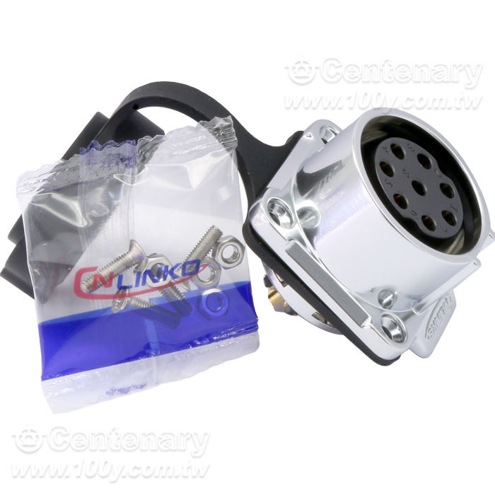 Cnlinko  LP28 Type Connecting 8-core/dock Female Plug/Multi core power supply Industrial waterproof connectors - 161672 Product Image