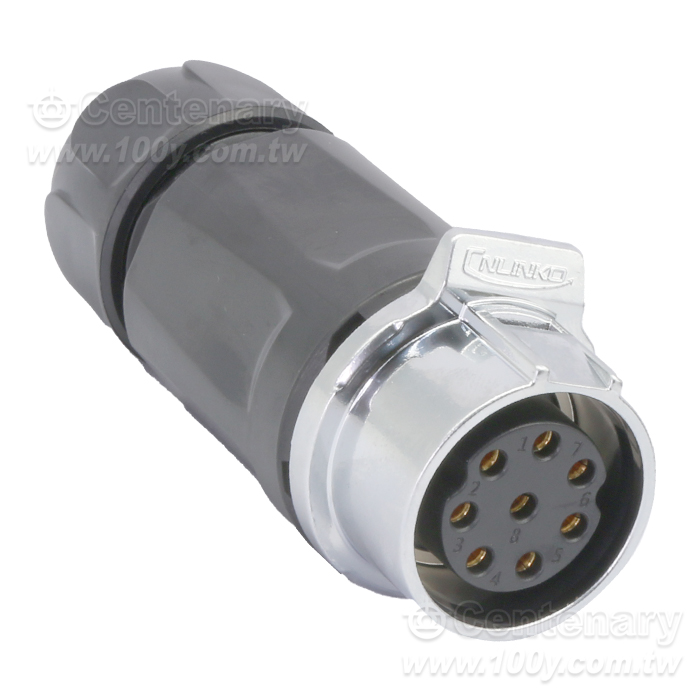Cnlinko  LP28 Type Connecting 8-core/dock Female Plug/Multi core power supply Industrial waterproof connectors - 161673 Product Image