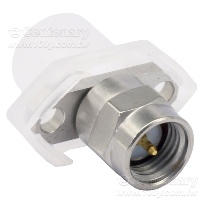 SMA Plug ?16mm 2 Hole Flange With Round Contact - 95410 Product Image