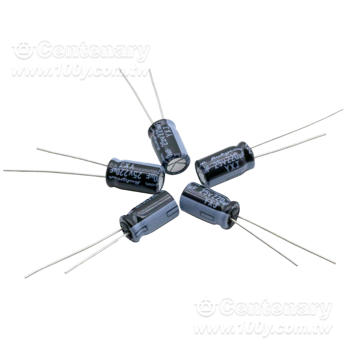 YXJ高頻低阻電容系列 220uF/25V ±20% 105℃  6*11mm - 162723 產品圖片