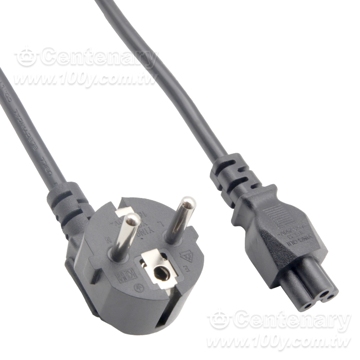 18AWG(0.75mm2) Euro Style 3-Conductor Power Cord VED 1.8M - 162766 Product Image