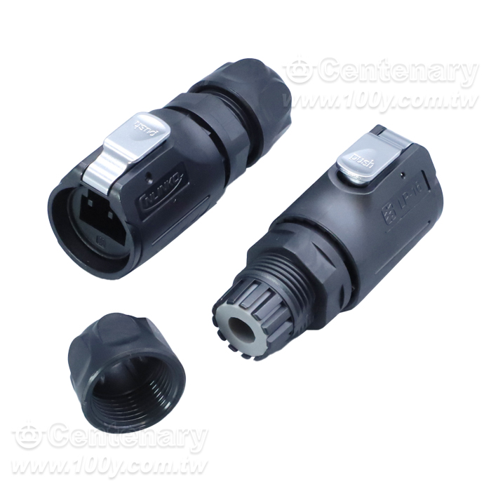 Cnlinko  LP16 RJ45 male plug Plastic Other wiring (φ7mm tail seal ring) - 162964 Product Image