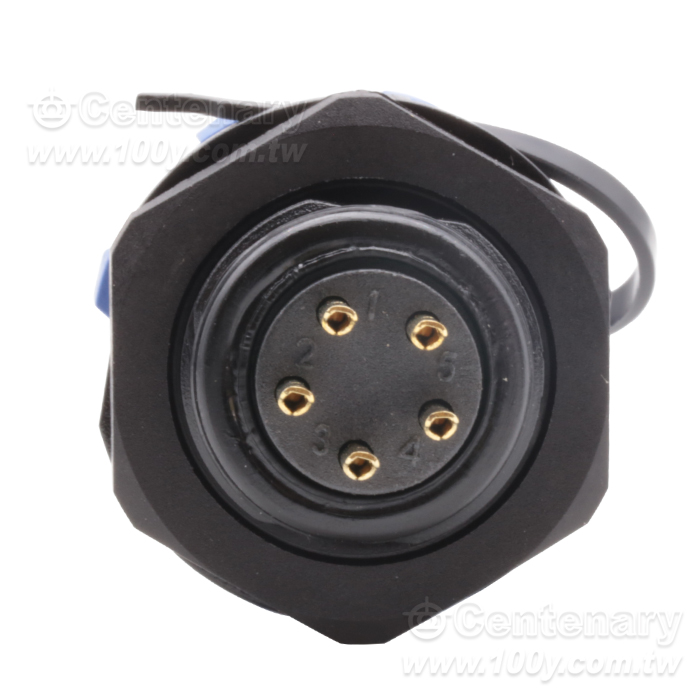 電纜插頭+後螺母插座5P 5A/500V - 162811 產品圖片