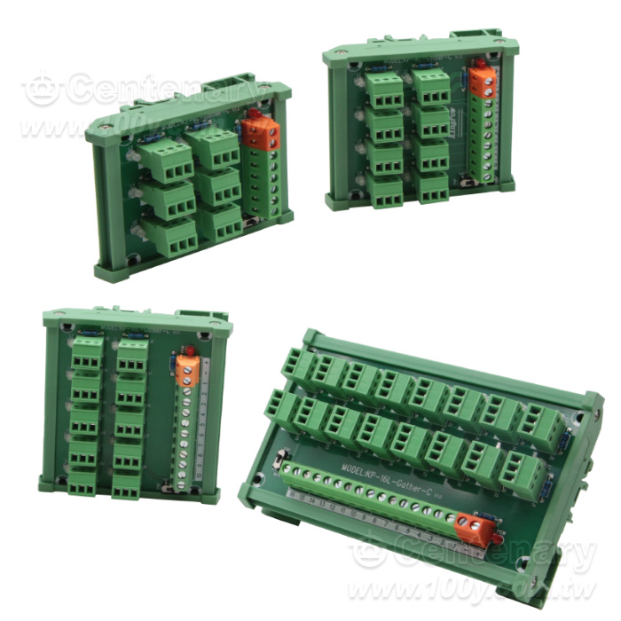 3-wire input PLC sensor acquisition terminal NPN/PNP universal acquisition card with 6 lights - 163052 Product Image