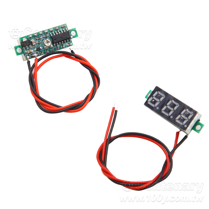 0.28 inch voltmeter - green light - 163113 Product Image