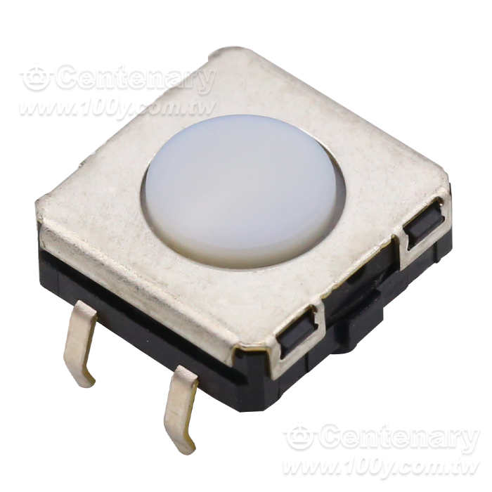 輕觸開關SPST-NO 白色L12*H4.3mm - 163172 產品圖片