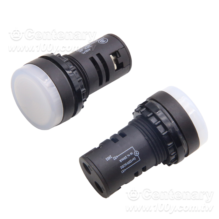 緊湊式指示燈 白色 22mm  220V EATON伊頓穆勒 - 163173 產品圖片