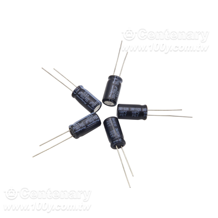 Rubycon_220uF/35V  Miniature Aluminum Electrolytic Capacitor - 163353 Product Image