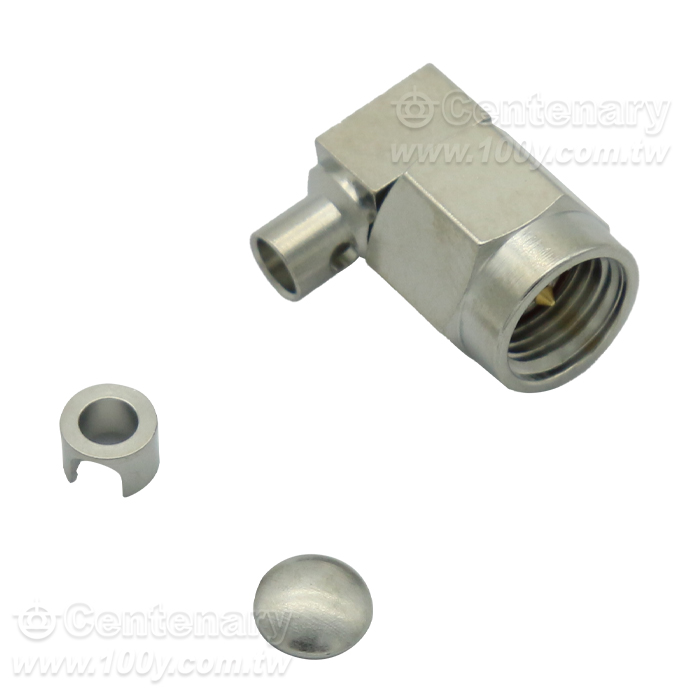 SMA Plug Solder Right Angle - 95932 Product Image
