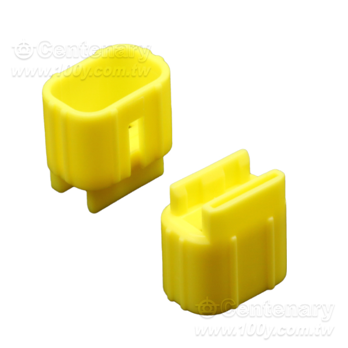 TE Automotive Connector Locks & Position Assurance   2P CAP YELLOW - 163528 Product Image