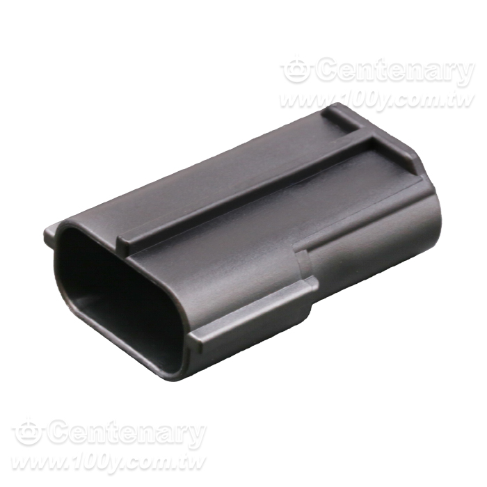 3P 矩形連接器 -  插孔 黑色 (4.80mm) - 163529 產品圖片