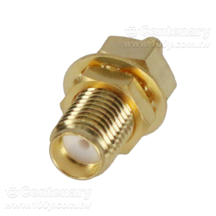 SMA Jack Crimp Bulkhead For RG174,RG188, RG316 ; 6GHz VSWR 1.2 - 146969 Product Image