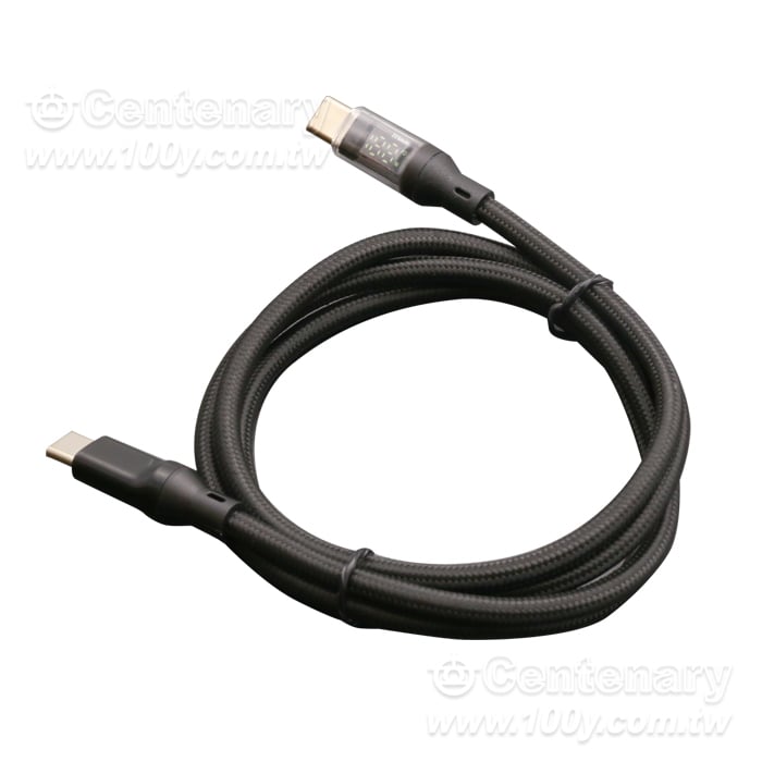 Type-C智能數顯 高品質快充120w 1m - 163576 產品圖片