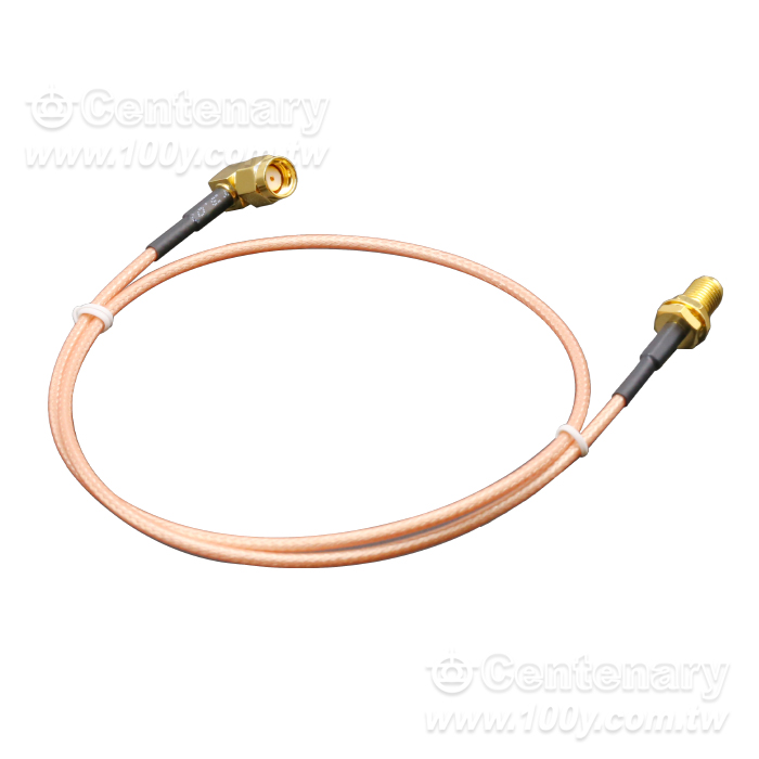 SMA+SMA-RG316射頻轉接跳線SMA彎公母轉接線纜 - 163635 Product Image