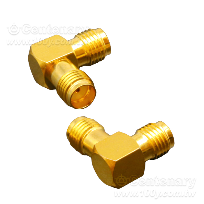 SMA female to female 90 degree Angle elbow - 163659 Product Image