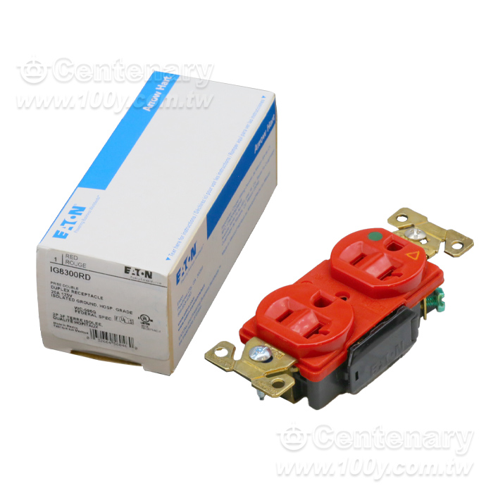 Cooper/EATON 20A/125V  美標電源插座 紅 - 163670 產品圖片