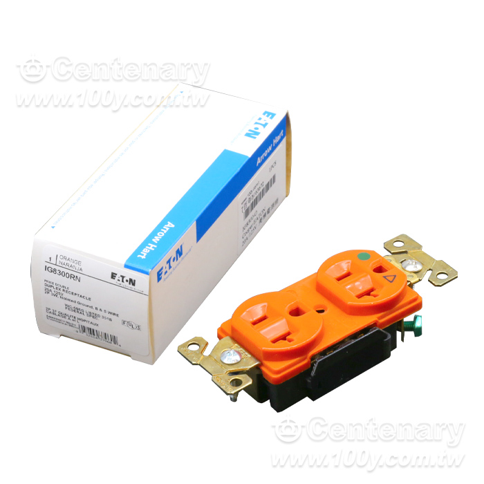 Cooper/EATON 20A/125V  美標電源插座 橙 - 163672 產品圖片