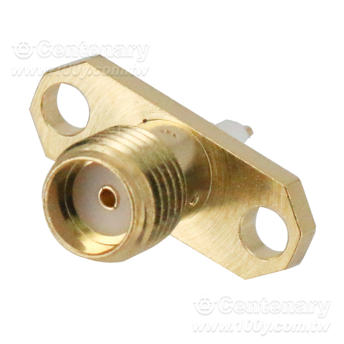SMA Jack 2 Hole 16mm Flange With Round Contact - 96244 Product Image