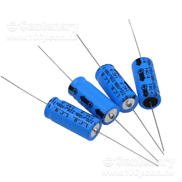 臥式電容 220uF/100V - 163814 產品圖片