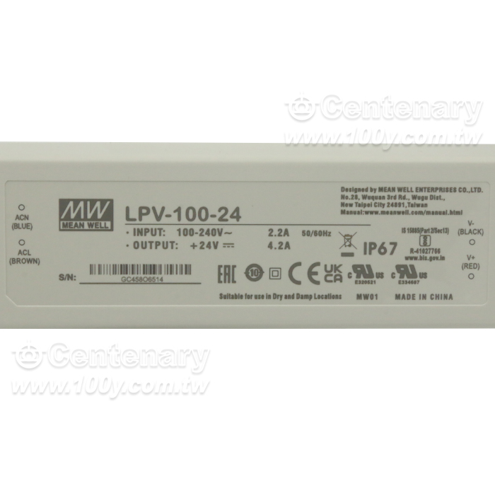 O/P  +24V 0~4.2A 100W - 76237 產品圖片